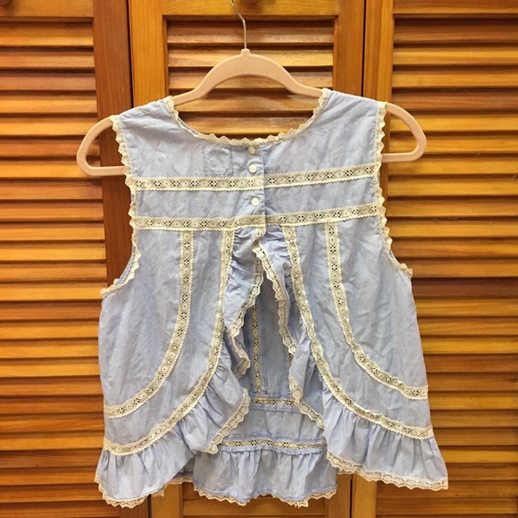 Free People Tops - 🌍FREE PEOPLE 🌎TULIP BACK TIFFANY BLUE TOP